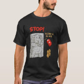 Stoppen Sie, dass ich allergisch gegen Erdnüsse bi T-Shirt (Vorderseite)