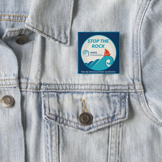 Stoppen Sie den Felsen-Quadratknopf Button (Beispiel)