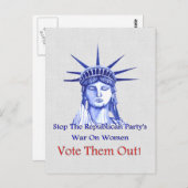 Stoppen Sie den Krieg auf Frauen Postkarte (Vorne/Hinten)