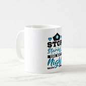 Stoppen Sie den Start der besten Night Shift Nurse Kaffeetasse (Vorderseite Links)