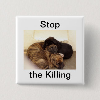 Stoppen Sie den Tötungs-Stützknopf Button