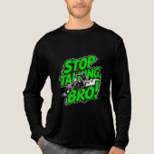 Stoppen Sie den Vortrag Bro - Bold Attitude T - Sh Tri-Blend Shirt (Vorderseite)