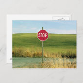 Stoppen Sie die Anmeldung auf Country, Palouse, Wa Postkarte (Vorne/Hinten)