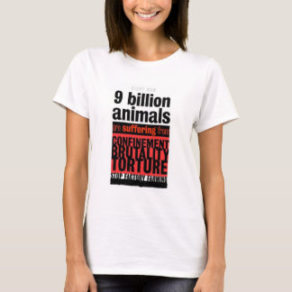 Stoppen Sie die Fabrik-Landwirtschaft T-Shirt