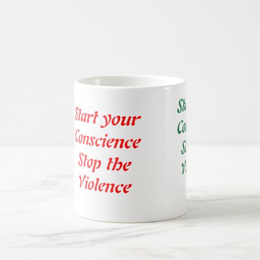Stoppen Sie die Kaffeetassen in der Gewalt (Mittel)