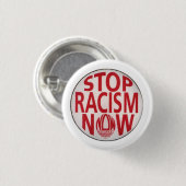 Stoppen Sie die Leute, die rassistisch sind Button (Vorne & Hinten)