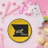 Stoppen Sie die Papiertafel Pappteller (Party)