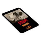 Stoppen Sie die Rede, bearbeiten Sie den Textmagne Magnet (Rechte Seite)