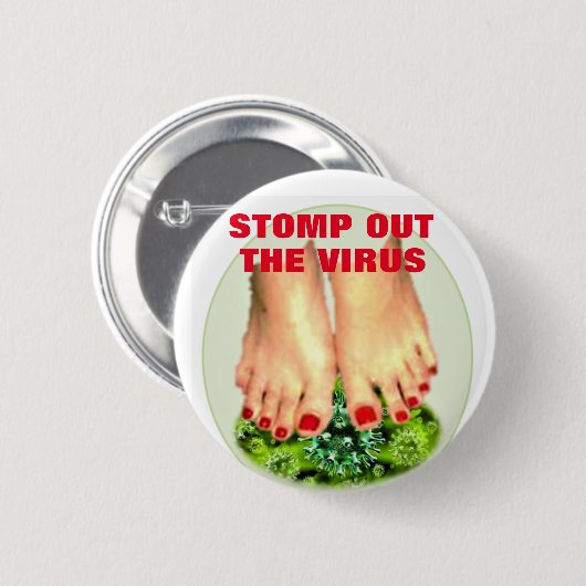 STOPPEN SIE DIE SCHALTFLÄCHE VIRUS AUS BUTTON (Vorne & Hinten)