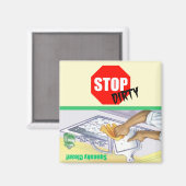 Stoppen Sie die Signatur des Magnet für saubere Sp (Vorderseite/Rückseite)