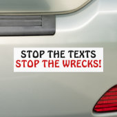 Stoppen Sie die Texte stoppen die Wracke! Autoaufkleber (Auf Auto)