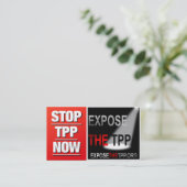 STOPPEN Sie DIE TPP Visitenkarten Visitenkarte (Stehend Vorderseite)