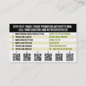 STOPPEN Sie DIE TPP Visitenkarten Visitenkarte (Rückseite)