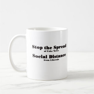 Stoppen Sie die Verbreitung von Fake News Kaffeetasse