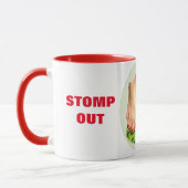 STOPPEN SIE DIE VIRUS RED KAFFEE TASSE AUS (Links)