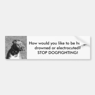 Stoppen Sie Dogfighting Autoaufkleber