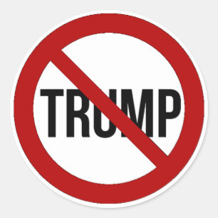 Stoppen Sie Donald Trump Anti-Trumpf 2016 Runder Aufkleber