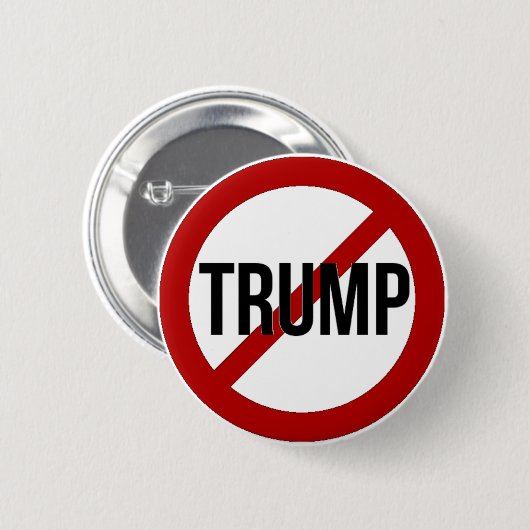 Stoppen Sie Donald Trump Anti-Trumpf Button (Vorne & Hinten)
