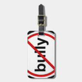 stoppen Sie einzuschüchtern Gepäckanhänger (Vorderseite vertikal)