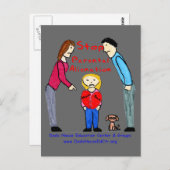 Stoppen Sie elterliche Entfremdungs-Postkarte Postkarte (Vorne/Hinten)