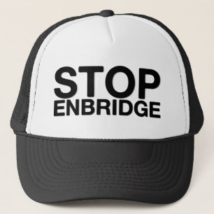 Stoppen Sie Enbridge T - Shirt, Truckerkappe