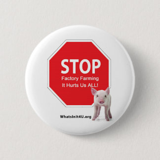 Stoppen Sie Fabrik-Bauernhof-Reihe 1 Button