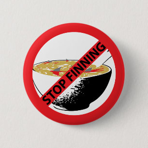 STOPPEN SIE FINNING HAIFISCHE BUTTON