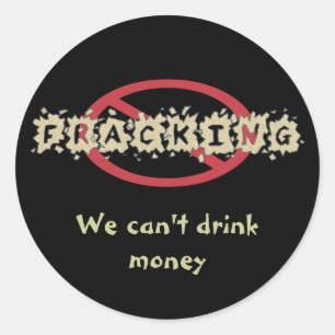 Stoppen Sie Fracking Aufkleber