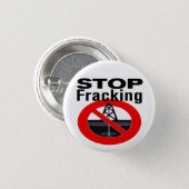 Stoppen Sie Fracking heute! Button (Vorne & Hinten)