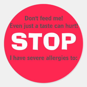 STOPPEN Sie, füttern Sie mich nicht! Runder Aufkleber