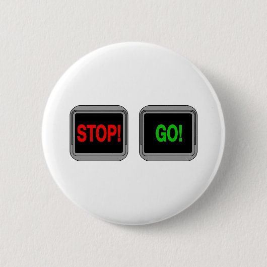 Stoppen Sie gehen Button (Vorderseite)