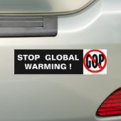 STOPPEN SIE GLOBALE ERWÄRMUNG! AUTOAUFKLEBER (Auf Auto)