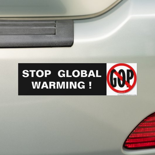 STOPPEN SIE GLOBALE ERWÄRMUNG! AUTOAUFKLEBER (Auf Auto)