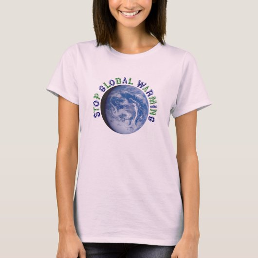 Stoppen Sie globale Erwärmung T-Shirt (Vorderseite)