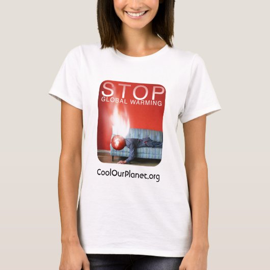 Stoppen Sie globale Erwärmung T-Shirt (Vorderseite)