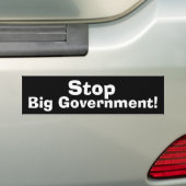 Stoppen Sie große Regierung Autoaufkleber (Auf Auto)