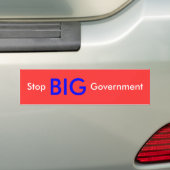 Stoppen Sie GROSSE Regierung Autoaufkleber (Auf Auto)