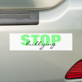 Stoppen Sie, grünen einfachen Autoaufkleber (Auf Auto)