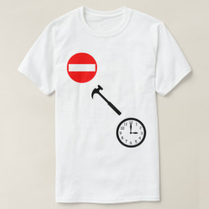 Stoppen Sie, hämmern Sie Zeit! T-Shirt