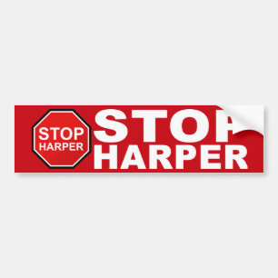 STOPPEN Sie HARPER Autoaufkleber