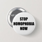 Stoppen Sie Homophobie Button (Vorne & Hinten)