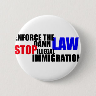 stoppen Sie illegale Einwanderung Button