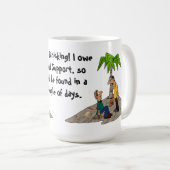 Stoppen Sie in Panik zu versetzen, ich schulden Kaffeetasse (VorderseiteRechts)