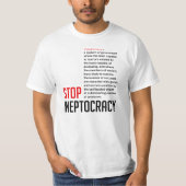 Stoppen Sie Ineptocracy T-Shirt (Vorderseite)