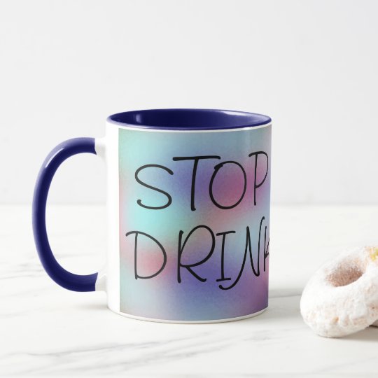 STOPPEN Sie, inspirierend GETRÄNK-Kaffee Spaß sich Tasse