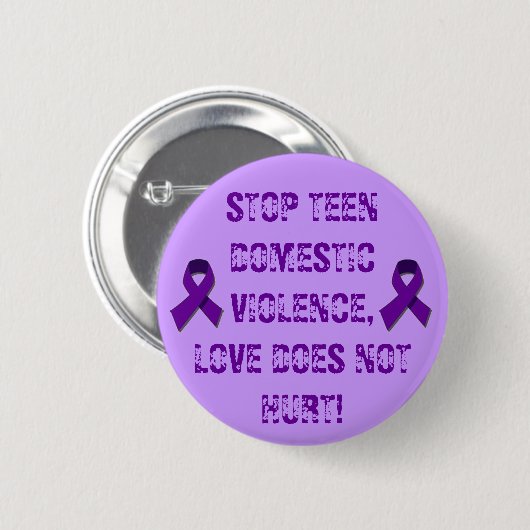 STOPPEN SIE JUGENDLICH INLÄNDISCHE GEWALT… BUTTON (Vorne & Hinten)