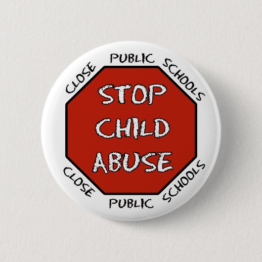 Stoppen Sie Kindesmissbrauch Button (Vorderseite)
