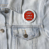 Stoppen Sie Kindesmissbrauch Button (Beispiel)