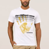 Stoppen Sie Kindheits-Krebs T-Shirt (Vorderseite)