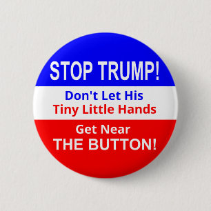 Stoppen Sie kleinen kleinen Knopf des Trumpfs Hand Button